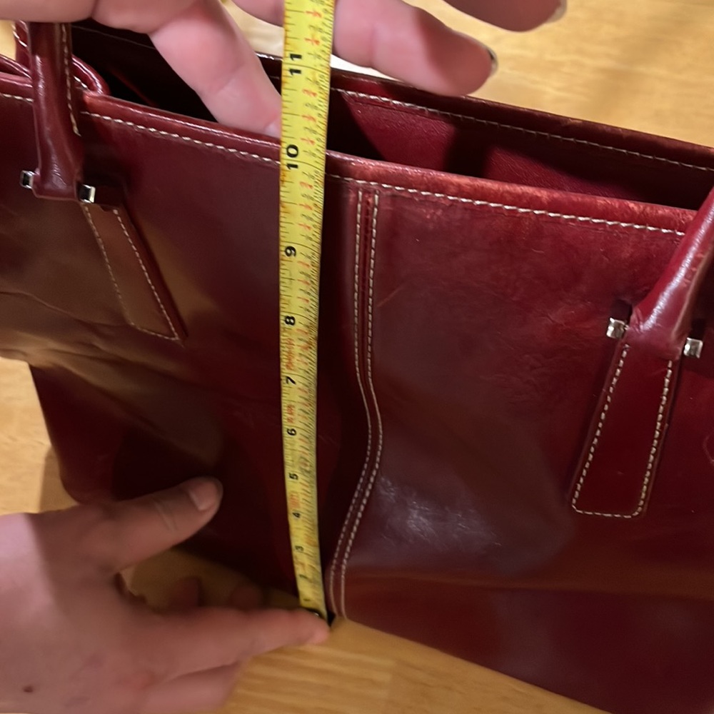 💚 EUC Mila Paoli Genuine Leather HandBag - Picture 15 of 16